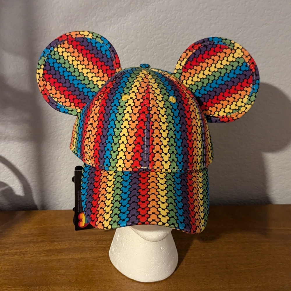 Disney Cakeworthy Rainbow Collection  Mickey Ears Hat NWT